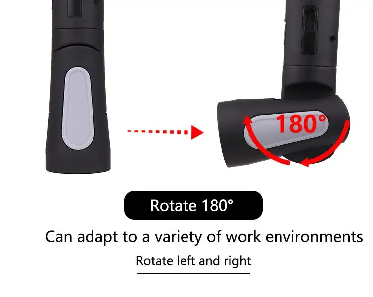HobbyLane 1W Flashlight COB+ LED Rechargeable Magnetic Flashlight Flexible Inspection Lamp Wireless Portable Battery Work Light