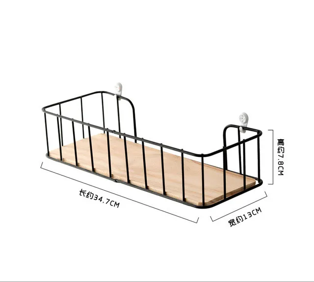 Декоративный Железный деревянный стеллаж для хранения, настенные полки, гаражный набор, стеллаж для хранения, украшение комнаты, стеки, украшения, плавающие полки