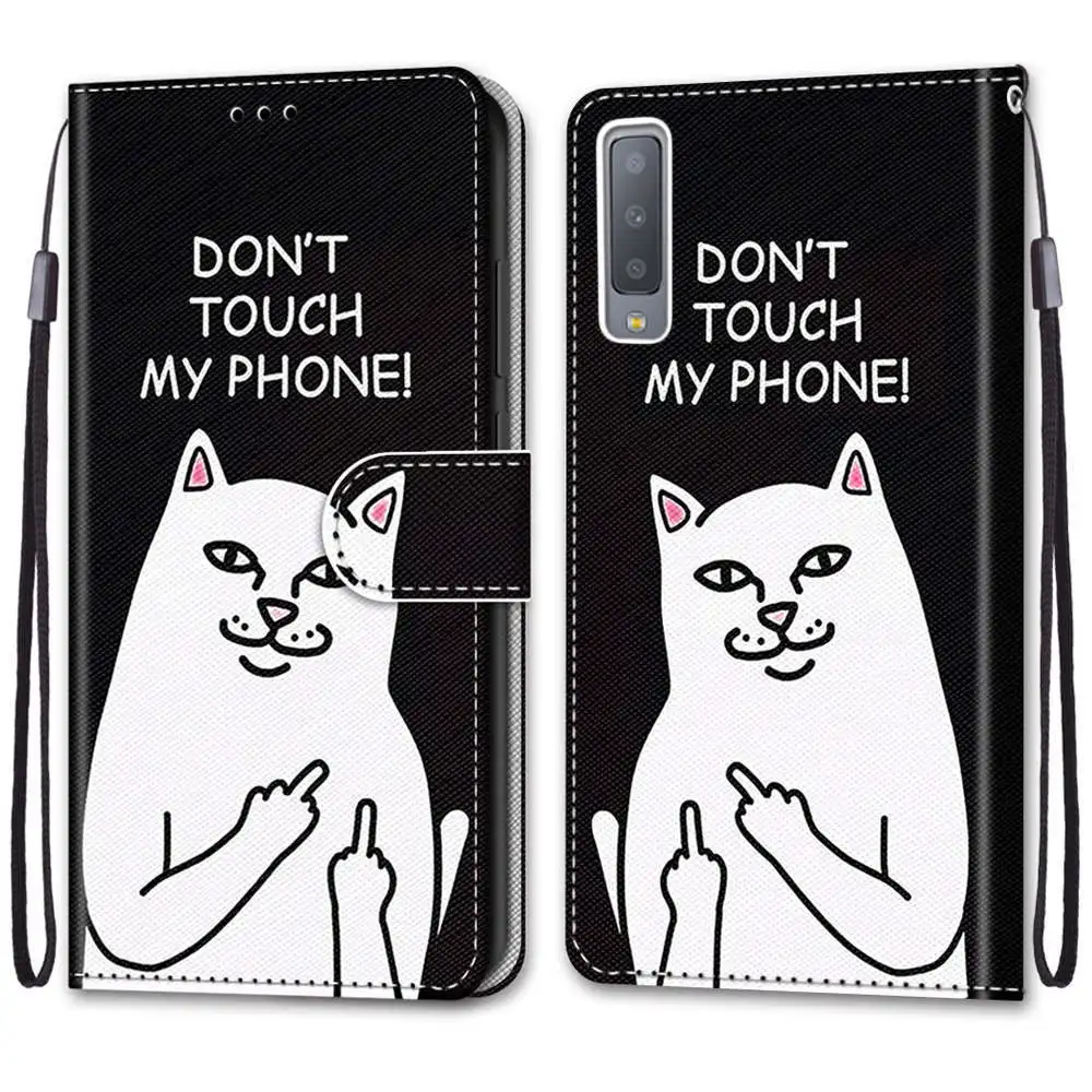 三星 A7 2018,A750 #B18中指白猫 -1.jpg_.webp