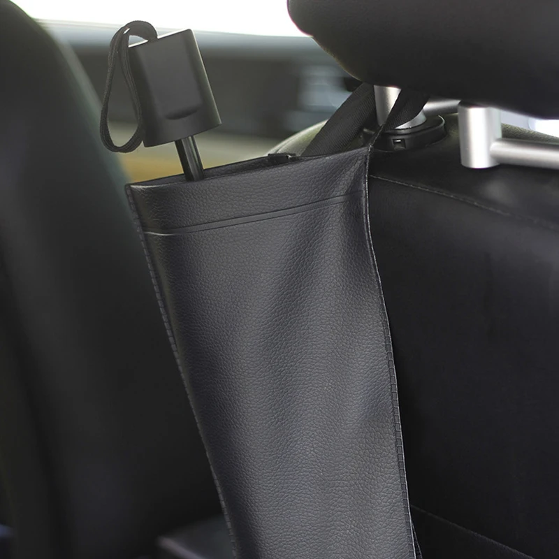 Универсальная Синтетическая кожаная автомобильная сумка для хранения зонтов держатель авто аксессуары для порядка