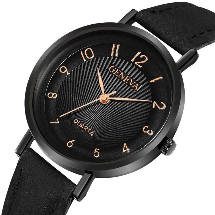 

Geneva Ladies' Watch Cheap Leather Watch Strap Watch Women's Foreign Trade Hot Selling Watch Supply of Goods