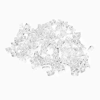 

New Hot 100-Piece Surgical Steel Earring Backs Medium Silver