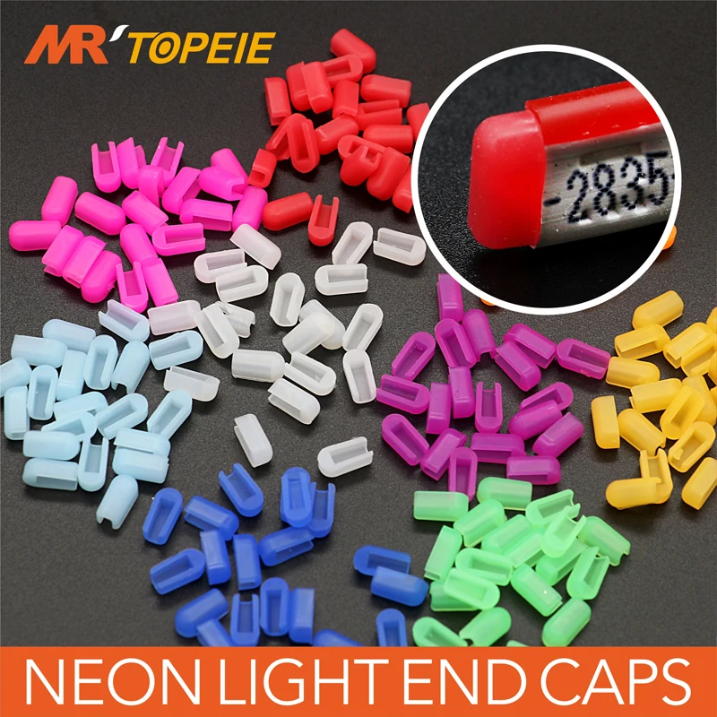 Tapa de extremo de tira de luces LED, accesorios flexibles de hebilla de silicona para luz de neón, 12V, 24V, 220V, serie 2835, 6x12mm, 8x16mm