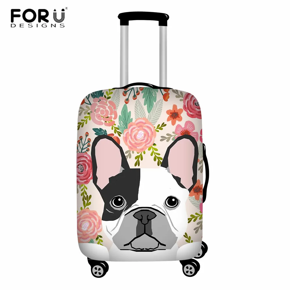 FORUDESIGNS/защитный чехол для чемодана с французским бульдогом и принтом милой собаки, аксессуары для путешествий, эластичный чехол для багажа с защитой от пыли - Цвет: YY2059