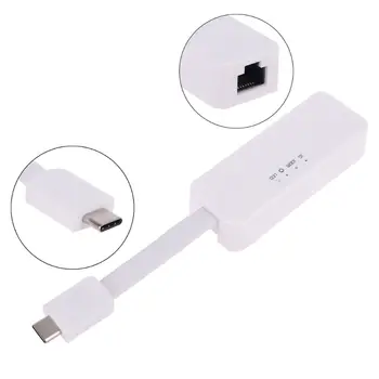 

Type C to RJ45 Gigabit 10/100/1000 Mbps Net Work Card Adapter for Mobile Phones