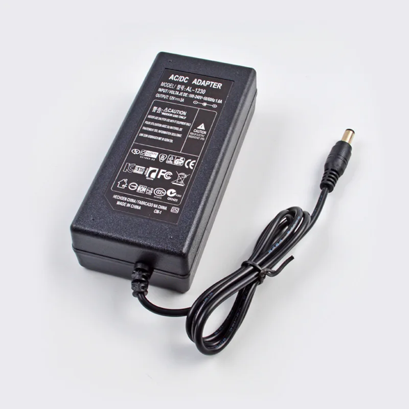 

Liquid Crystal Display Power Supply 12v3a Adapter Desktop PC Screen Power Line LED Charger Monitoring Power Source