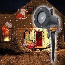 Наружный водонепроницаемый Светодиодный прожектор на Рождество и снег, прожектор на день рождения, Хэллоуин, свадьбу, проектор Oc15