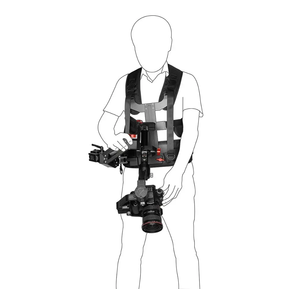 Система поддержки шарнирного Подвеса Yelangu рычаг амортизатора и жилет Steadicam для DJI