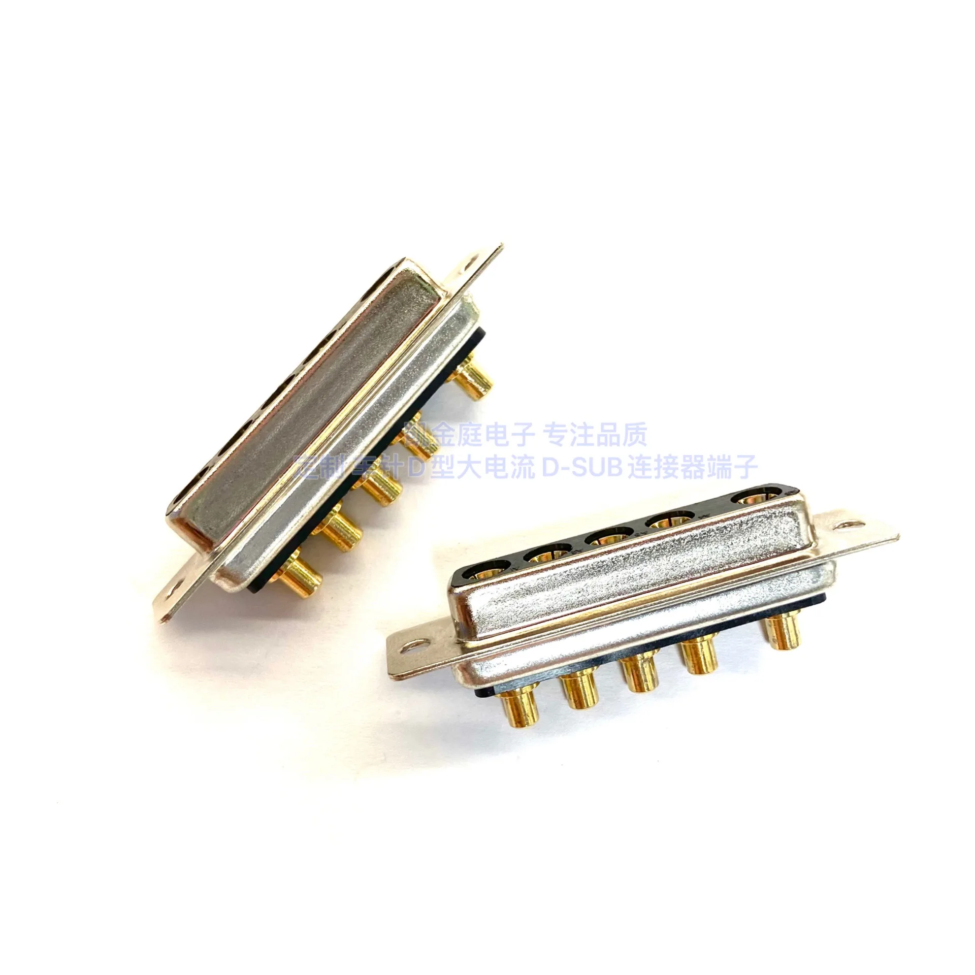 D-SUB connector. High current 5W5. Female. Straight board/10A/20A/30A/40A | Электронные компоненты и