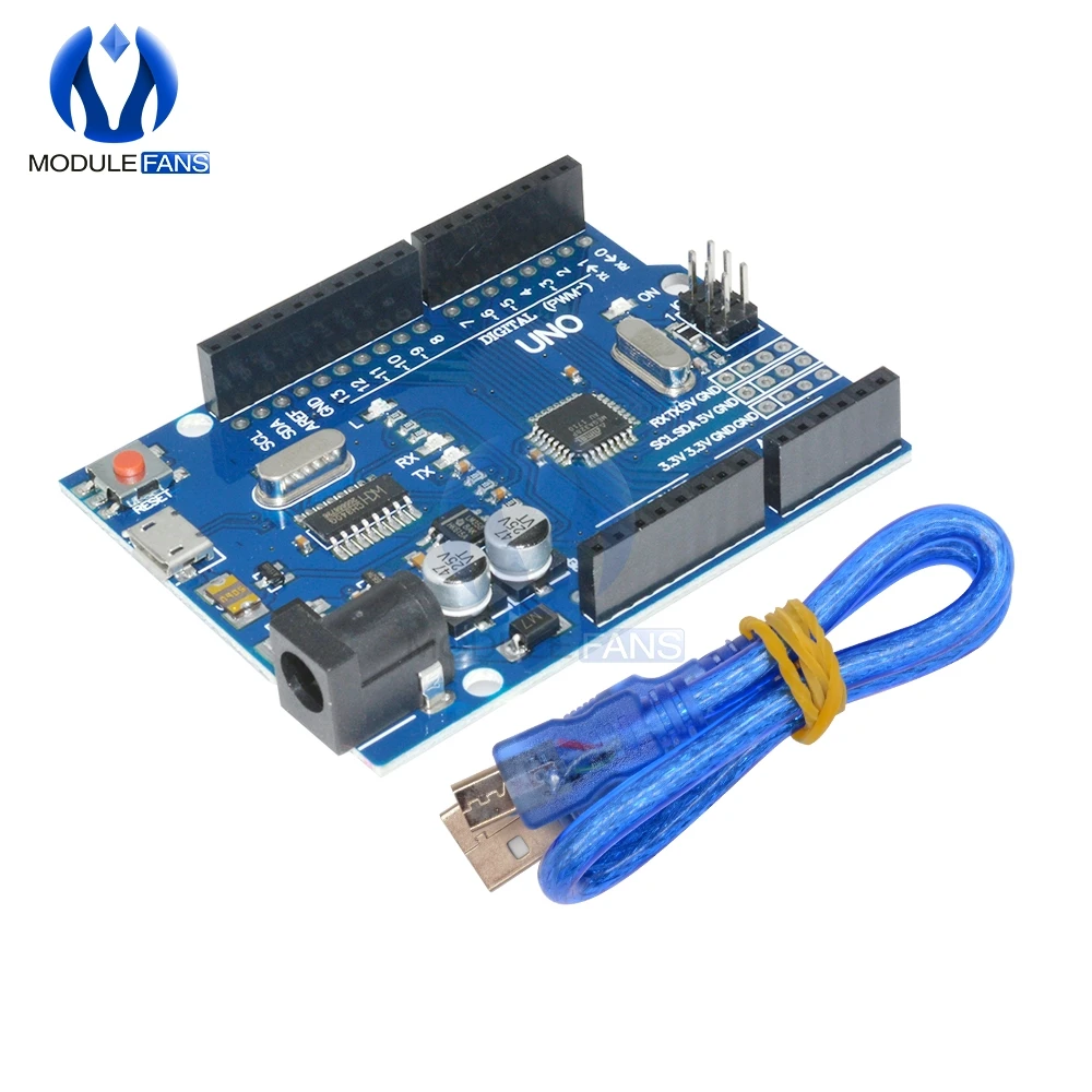 

Cool Version UNO R3 CH340G CH340 G MEGA328P ATMEGA328 ATMEGA328P AU Board Compatible Micro USB With Cable DIY Kit