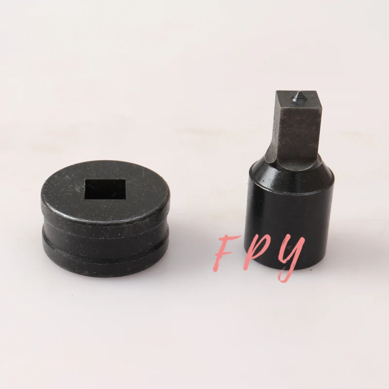 1Pcs Hydraulic Square Hole Punch Die for CH-60 Hydraulic Punching Machine  (4x4mm,Square Die)