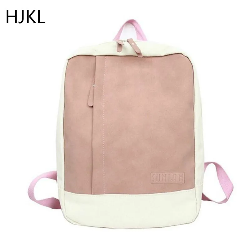 

Lovely Women Bag 2020 South Korea Girls Student High Quality Canvas Style Shoulder Bookbag Pure Color Bag School Travel Backpack