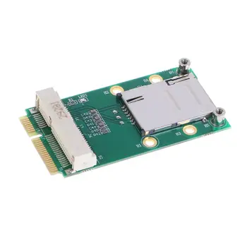 

Mini PCI-E Adapter with SIM Card Slot Vertical Installation for 3G/4G WWAN LTE W91A