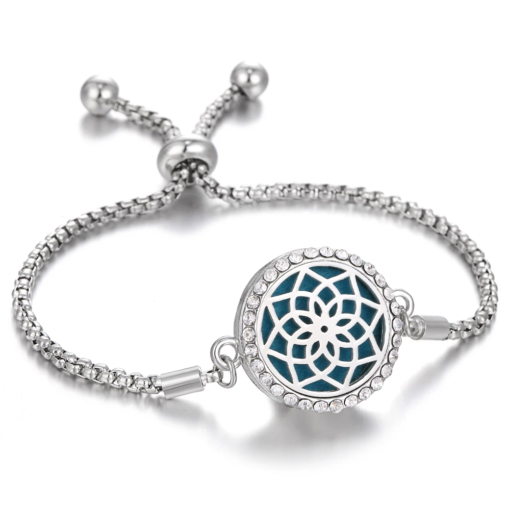 New Perfume Bracelet Essential Oil Diffuser Aromatherapy Bracelet Lotus
