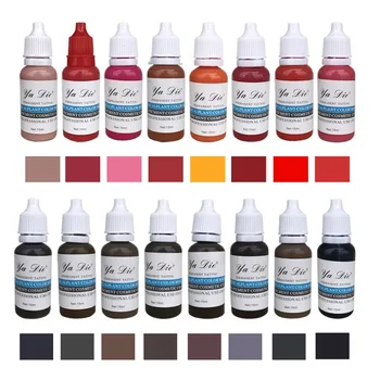

original Permanent Makeup Tattoo Inks Eyebrow Eyeliner Lip Pigment Brown Coffee Eyebrow Pigment Set paint for tattoo Supplies