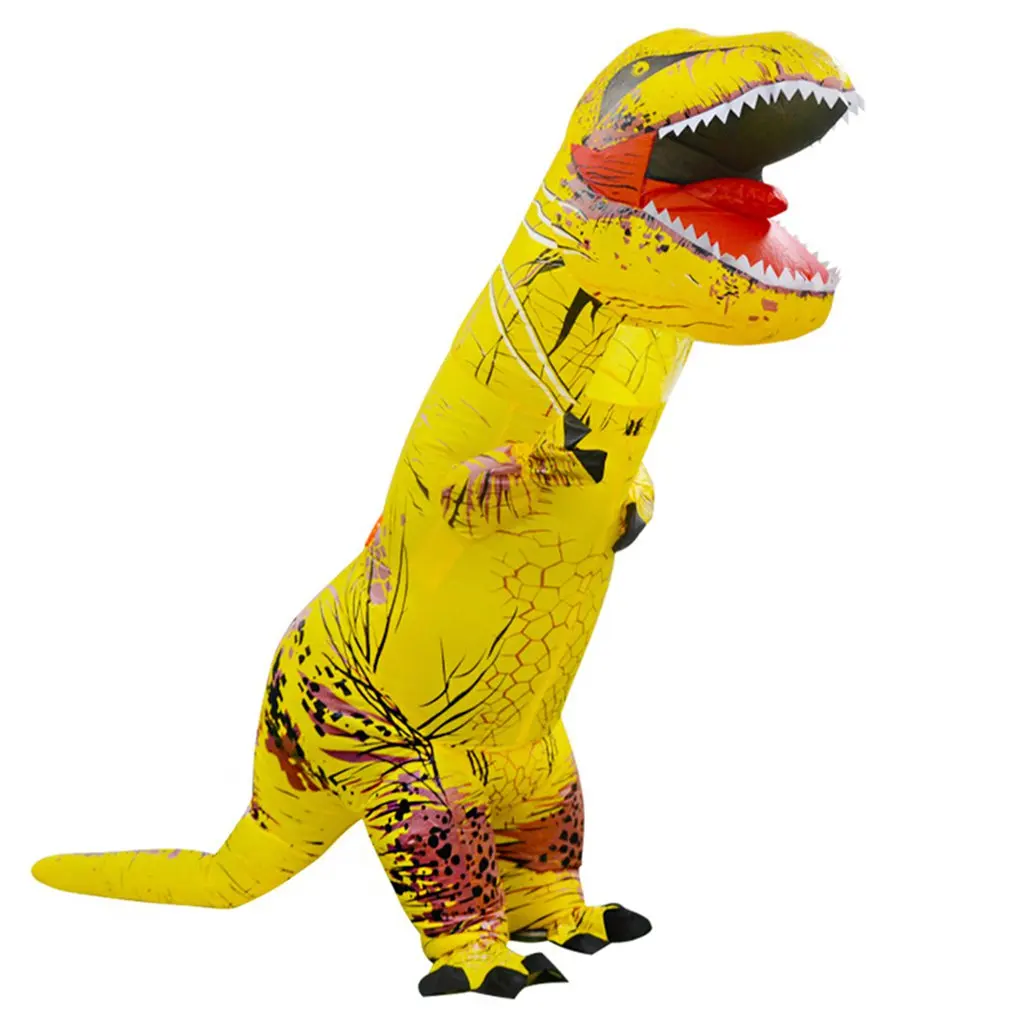 Забавный надувной костюм динозавра на Хэллоуин, надувной костюм тираннозавра, косплей, одежда для сцены - Цвет: adult