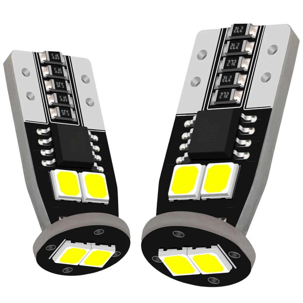 2 шт. Автомобильные светодиодные лампы T10 W5W 192 168 LED 6 SMD 2835 6000 9-30 в | Автомобили и