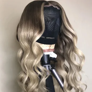 

Mixed Gray Lace Front Human Hair Wigs For Black Women Spanish Wave Pre Plucked 13x4 Lace Frontal Wig Closure Wig