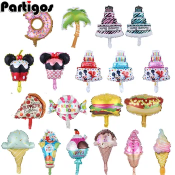 

5pcs/lot New Mini Donut birthday cake dessert Aluminum Foil balloon Holiday Children's Party Decoration High Quality Toys