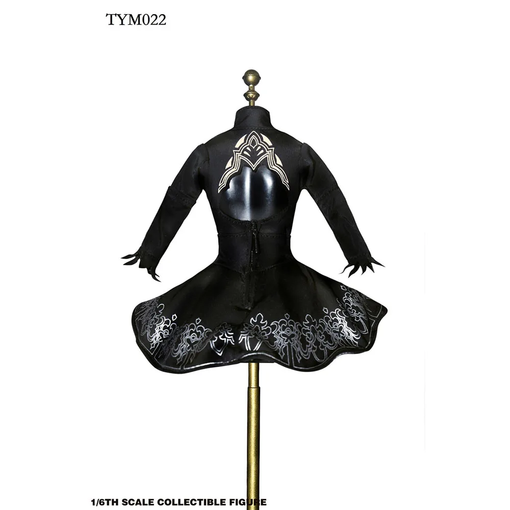 

TYM022 1/6 Scale Sexy Female Figure Nil Mechanical Era Robot Ulha AUTOMATA2B Dress for 12inch Verycool Action Figure DIY