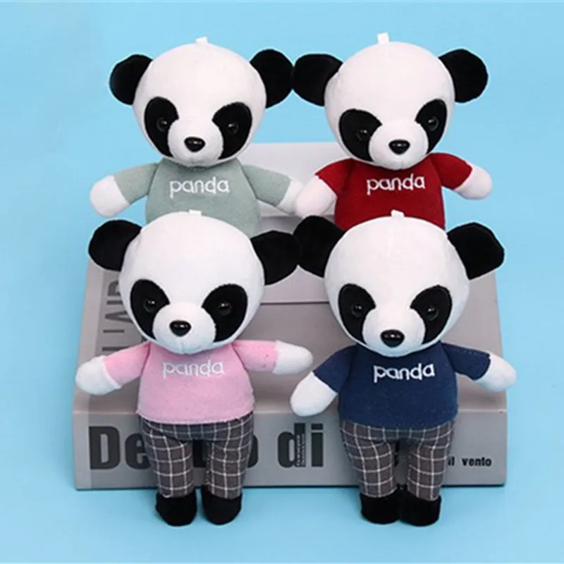 Новое поступление Панда плюшевая игрушечная Панда Мягкая кукла Panddent брелок Панда игрушка Рождественский подарок на год 12 шт./лот