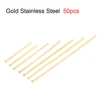 50-100pcs Stainless Steel Heads Eye Flat Head Pin Gold Silver Plated Ball Head Pins Findings For Jewelry Making  Accessories ► Photo 3/6