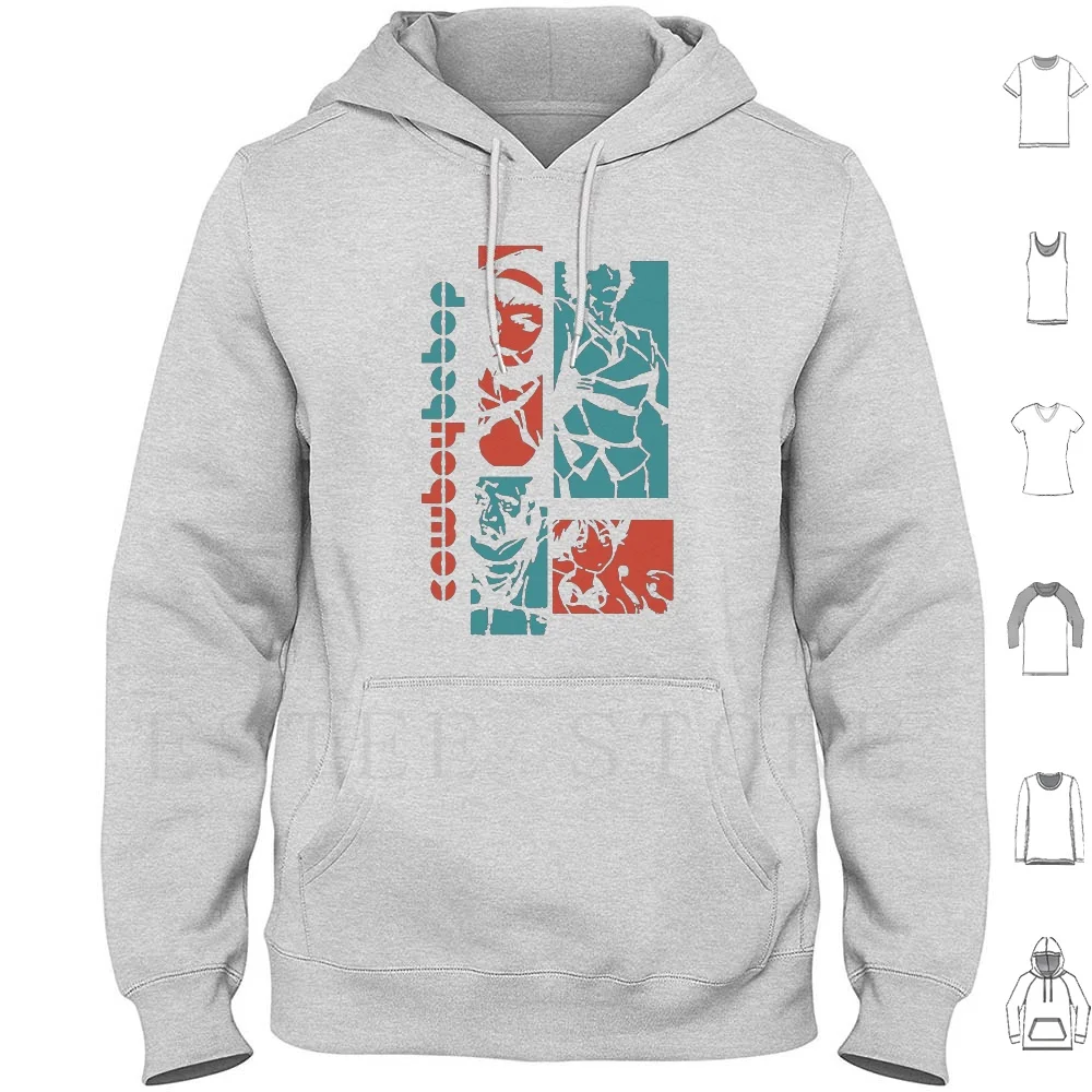 Cowboy Bebop Felpe Con Cappuccio Vintage Retrò Manica Lunga Cowboy Bebop Anime Bebop Cowboy Manga Space Spike Spike Cowboy