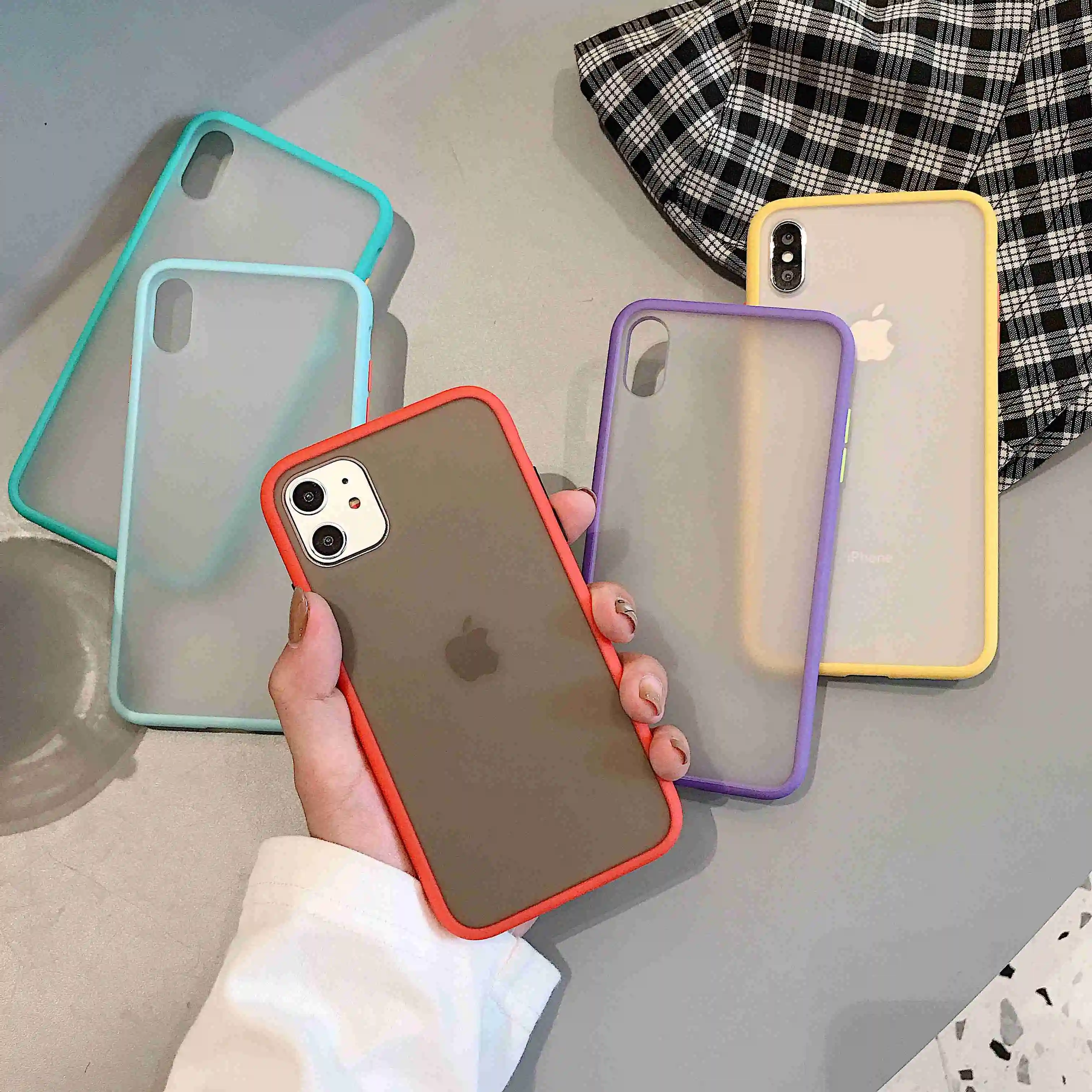Бронированные чехлы для iPhone 11 Pro X XS Max XR 6 6S 7 8 Plus Новые матовые ультратонкие