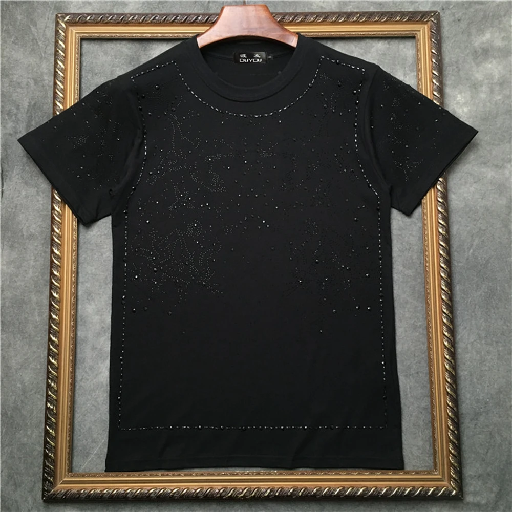 

marcelo barrett Summer men short sleeve T-shirt men 2020 new round neck cotton bottoming tshirt trend printing clothing men