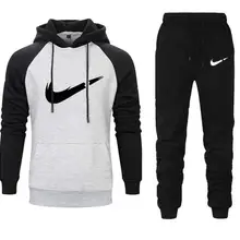 Зима-осень, Брендовые мужские комплекты с капюшоном, костюм для бега, мужской спортивный костюм, худи, одежда, толстовки+ штаны, комплекты, мужская спортивная одежда, комплект