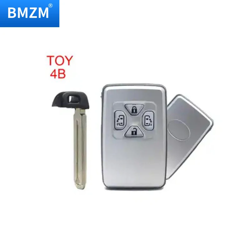 BMZM 4 кнопки умный дистанционный Автомобильный ключ костюм для Toyota Alphard Previa Sienna 2005