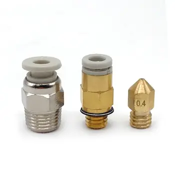 

For Bowden Extruder One-Touch Fittings 4*2 mm M6 Threaded for 1.75 mm filament
