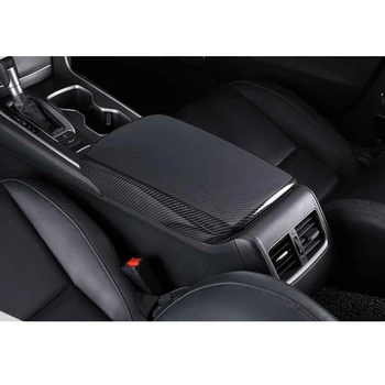 

Accessories New Arrival Carbon Fiber Center Console Armrest Box Panel Cover ABS Plastic For Honda Accord 2018 2019