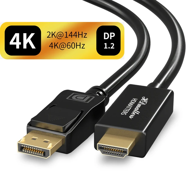 DisplayPort to HDMI 2.0 Active Cable (M/M) 4K @ 60Hz