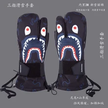 Зимние водонепроницаемые перчатки для катания на лыжах из козьей кожи, ветрозащитные перчатки для мужчин и женщин, теплые лыжные перчатки для сноуборда и снегохода