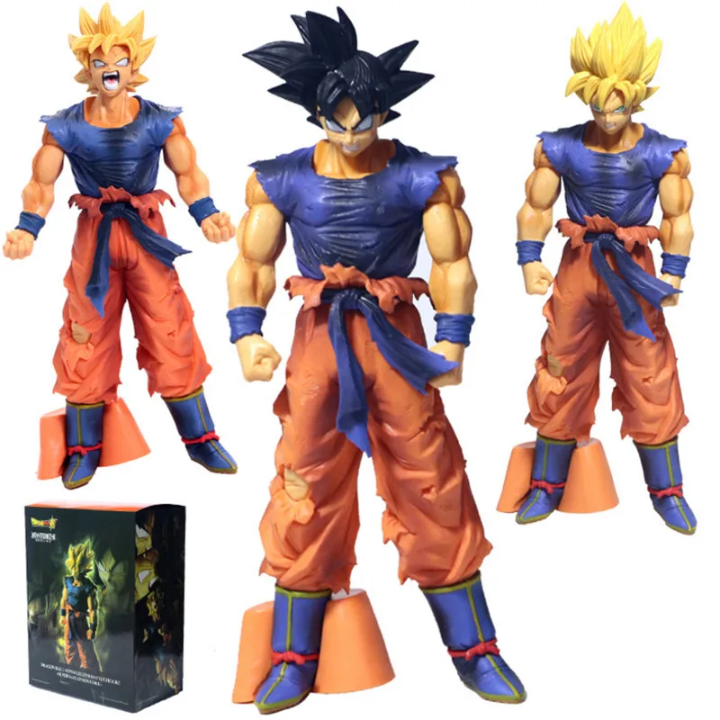 

Dragon Ball Z Goku Super SaiYan Blood Ver. Chocolate PVC Action Figure DBZ Goku Vegeta Brush Saiyan Blood Model 26cm