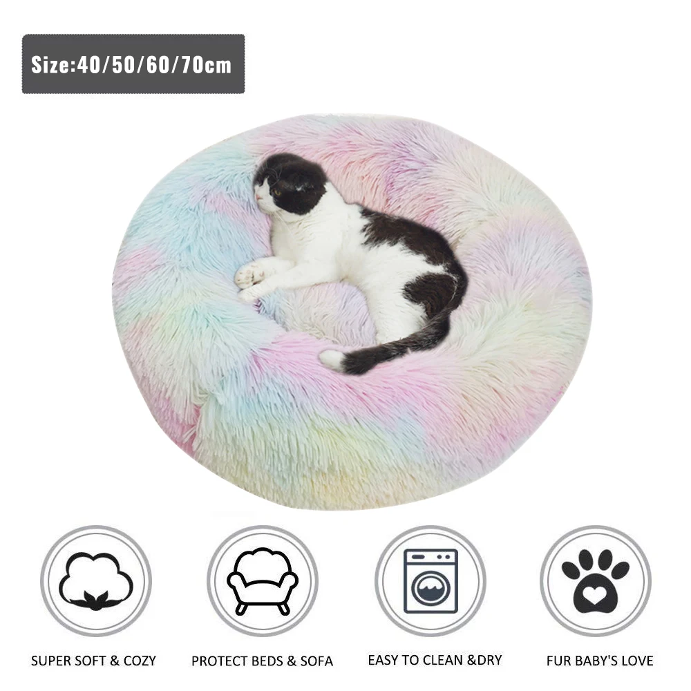 Super Soft Long Plush Dog Bed Washable Dog Kennel Dog House Velvet Mats Sofa For Dog Chihuahua Dog Basket Pet Bed