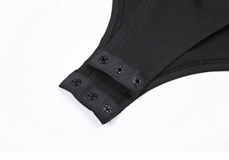 Sexy backless straps jumpsuit simple solid color round neck short sleeve Slim shirt 2019 new dropshipping club