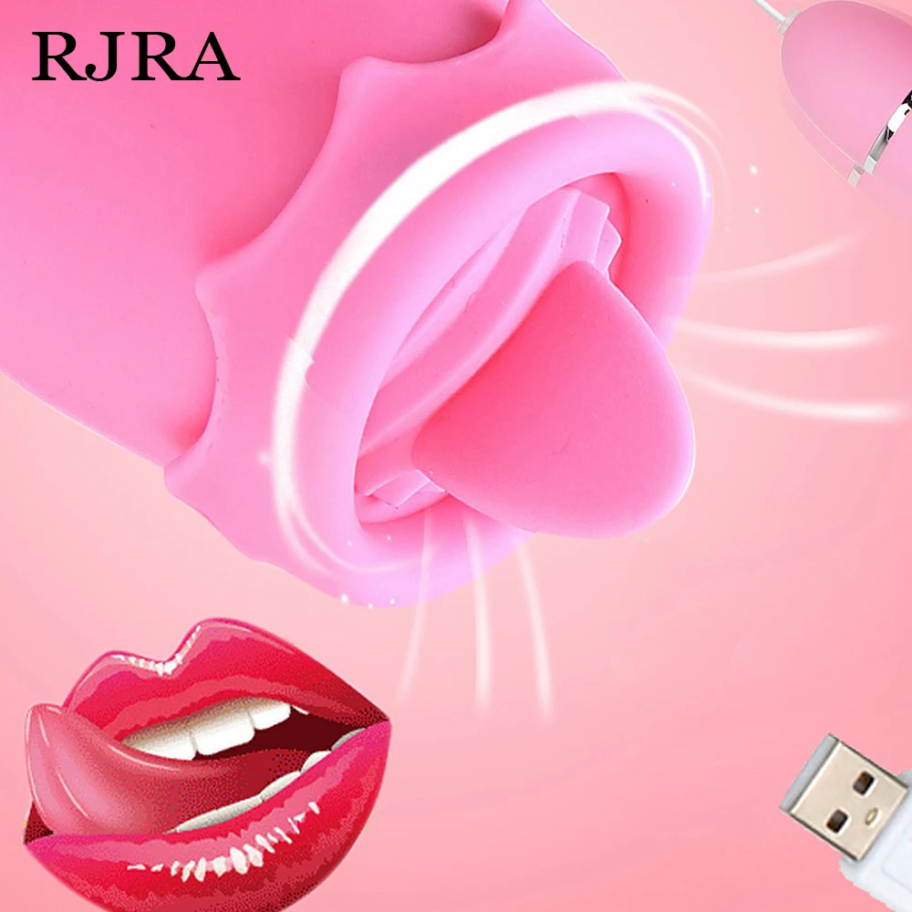 Sucker Tongue Vibrator Breast Enlarge Massager G Spot Clitoris Licking Stimulator Sex Toys for Woman Masturbator | Красота и здоровье