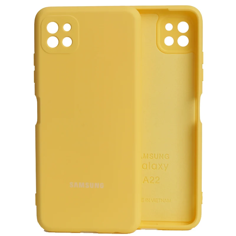Samsung A22 5G 4G Case galaxy a 22 4g 5g 2021 Liquid Silicone case Silky Soft-Touch Protective Back Cover Anti-knock belt pouch for mobile phone