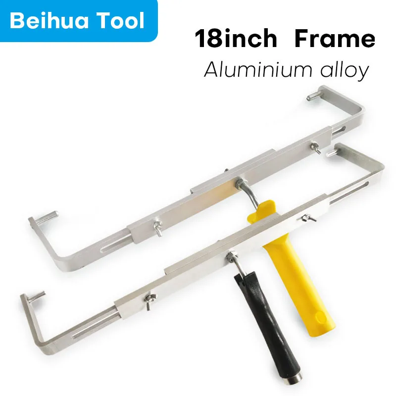 Paint Roller 18inch Paint Roller Handle 46cm Aluminium Roller Brush Frame Retractable Painting Handle Tools Extension-type Double Bracket