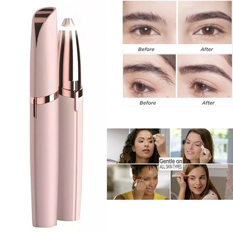 

Electric Eyebrow Trimmer Portable Hair Epilator Facial Hair Remover Mini Shaver Instant Painless Eyebrow Trimmer Perfect Makeup