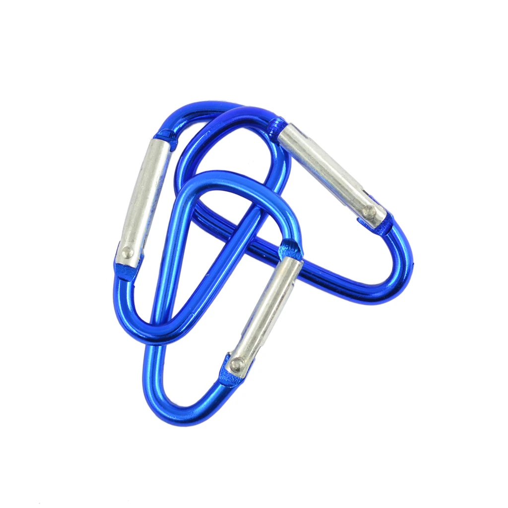 60 шт. Кемпинг Открытый алюминиевый сплав D Форма Карабин Клип крюк брелок
