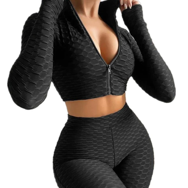 Sexy Women Long Sleeve Push Up Mini Top Slim Fitted Hipster Crop Shirts  Party Clubwear (Black, S) at  Women's Clothing store