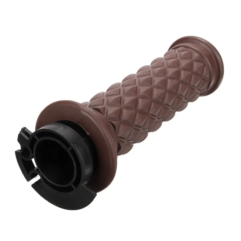 7/8" Comfort Motorcycle Hand Grips Cool Brown Motorcycle Handlebar for Cafe Racer Bobber Clubman Custom