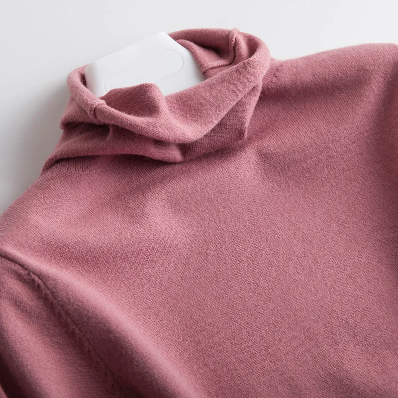 

Winter Turtleneck Sweaters Fashion Knit Sweater Women Solid Color Shirts Ladies Tops Slim Pullovers Long Sleeve Wool Sweater