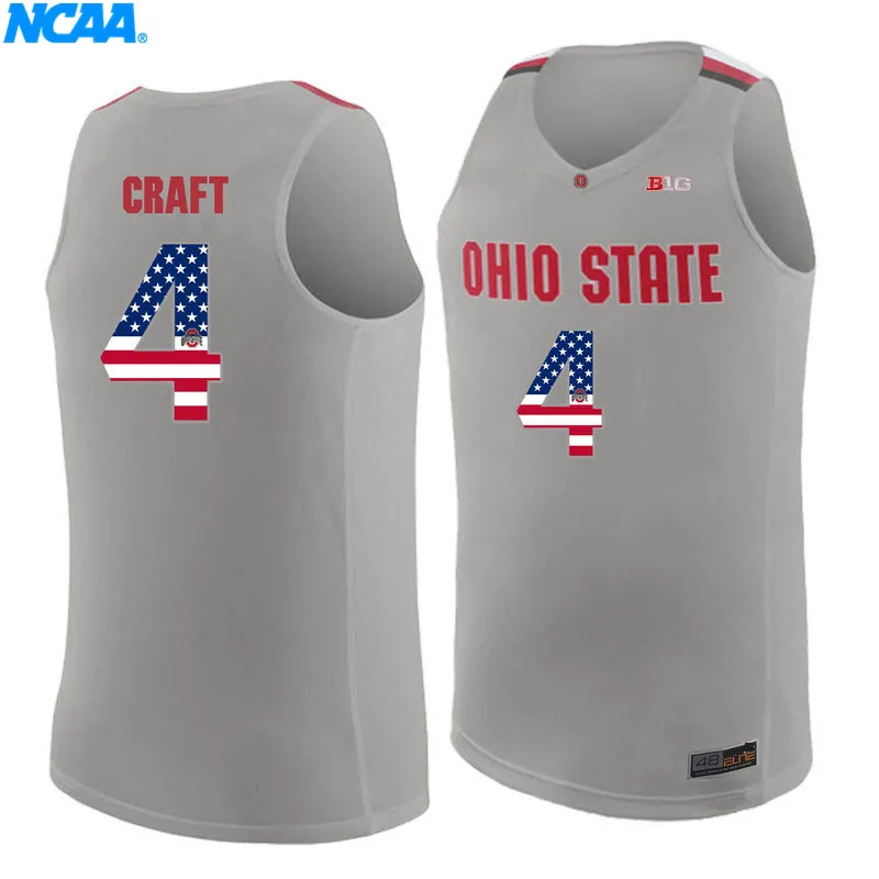 Новое поступление, высокое качество, Ohio State Craft#4 Scarlet, Спортивная футболка для колледжа, майки, S-XXXL