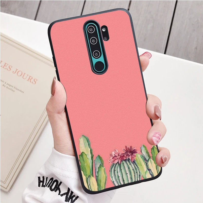 Dễ Thương Vật Có Hoa Xương Rồng Silicone Ốp Lưng Điện Thoại Redmi Note 9 8 7 Pro S 8T 7A Bao xiaomi leather case glass Cases For Xiaomi