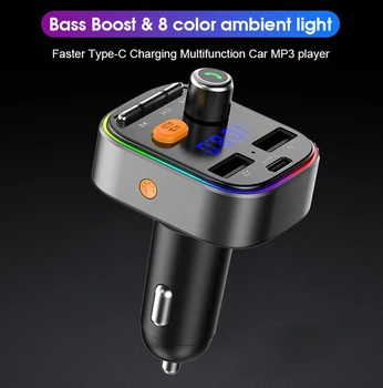 

SmartCharge Bluetooth FM Transmitter Car Audio Adapter and Receiver Hands-Free Calling MP3 Car Charger with 2 USB Ports