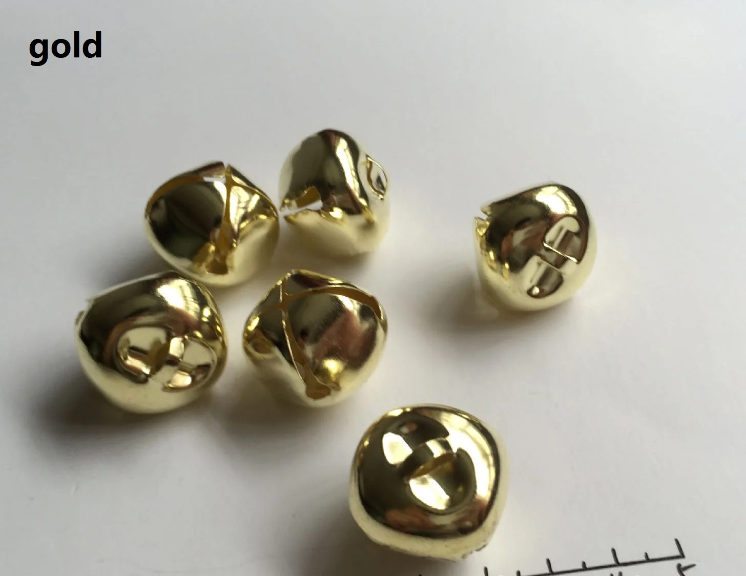 gold Подвески для колокольчиков подвесные елочные игрушки для украшения вечерние поделки рождественские аксессуары - Цвет: gold
